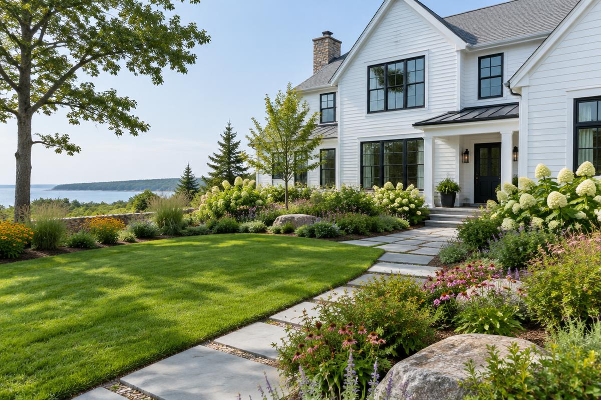 Landscaping website concept imagery